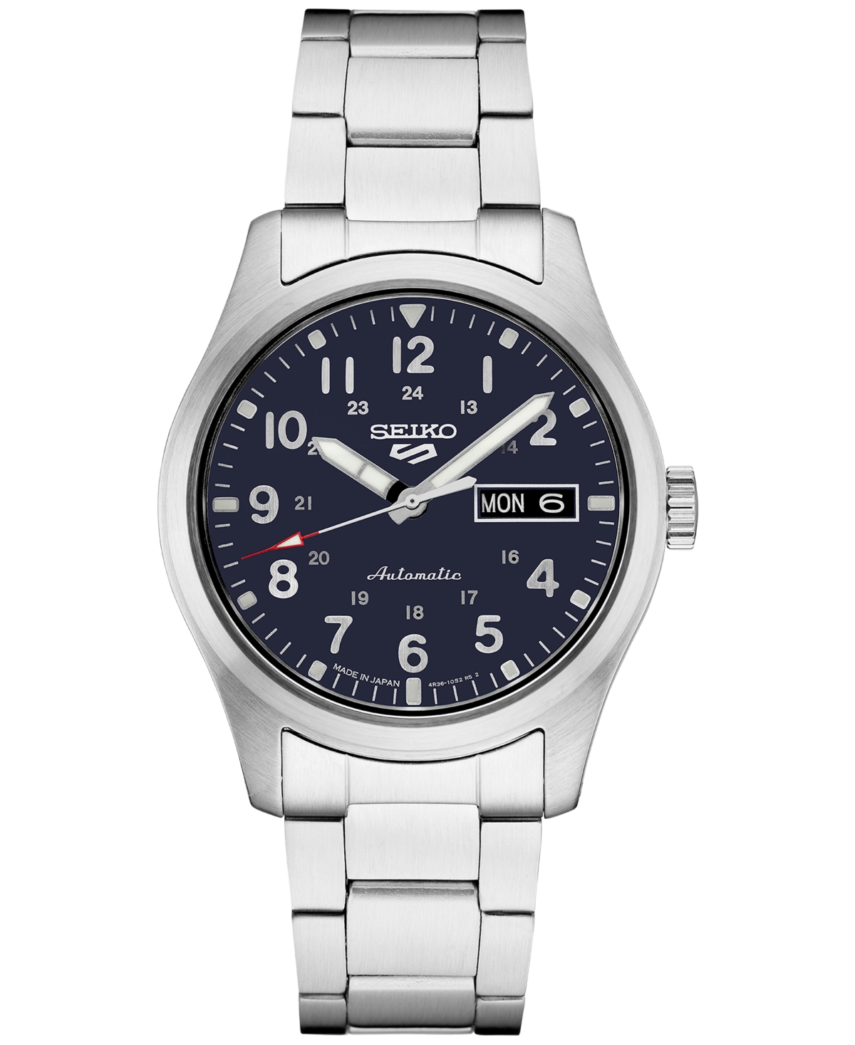 Men's Automatic 5 Sports Stainless Steel Bracelet Watch 43mm - Blue