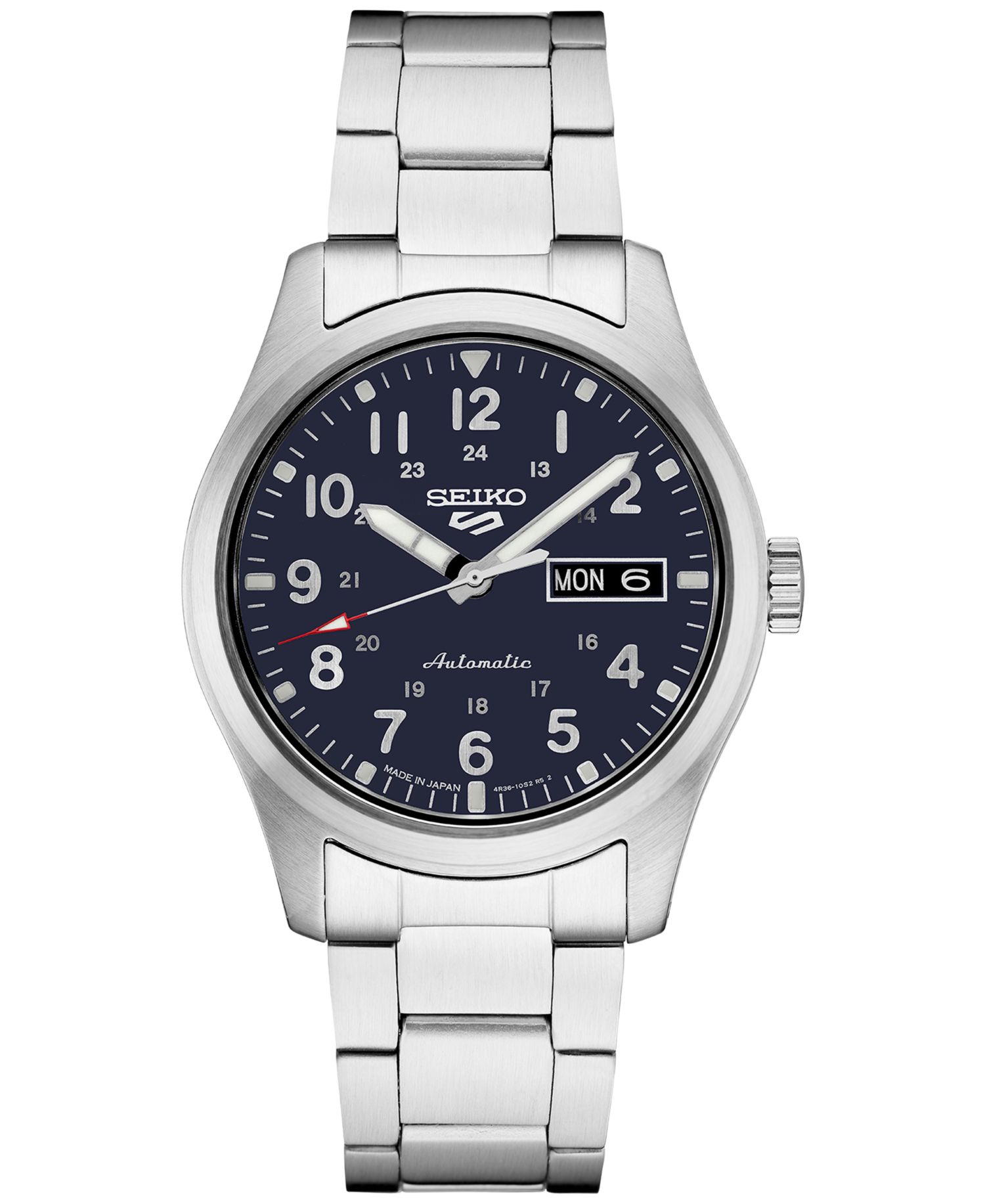 Men's Automatic 5 Sports Stainless Steel Bracelet Watch 43mm