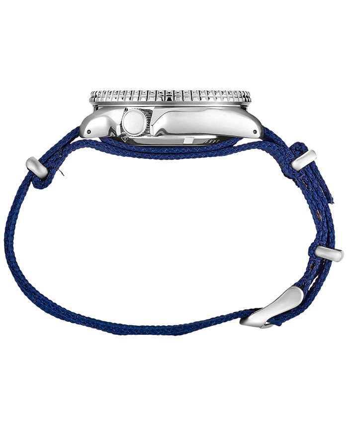 Seiko Men's Automatic 5 Sports Blue Nylon Strap Watch 43mm Macy's