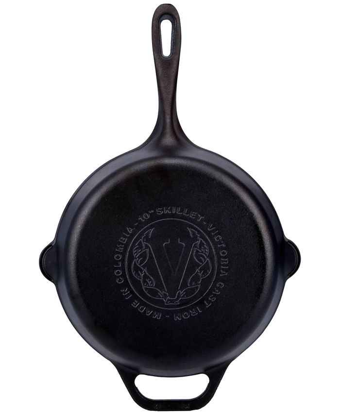 victoria-cast-iron-10-skillet-reviews-cookware-kitchen-macy-s