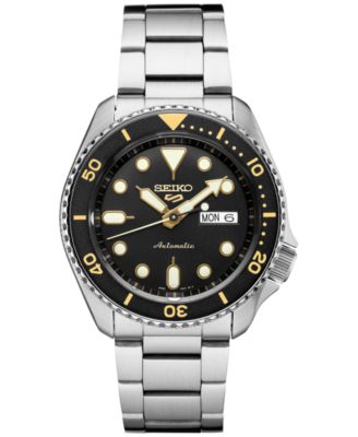 Seiko - Men's Automatic 5 Sports Stainless Steel Bracelet Watch 43mm