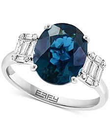 EFFY® London Blue Topaz (4-1/6 ct. t.w.) & Diamond (1/4 ct. t.w.) in 14k White Gold
