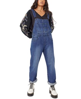 Free People Cotton Ziggy Denim Overalls 