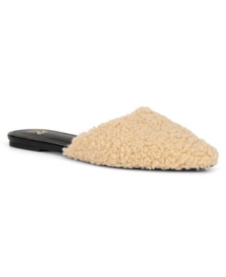 womens sherpa lined mules