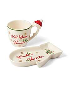 Hosting The Holidays Cookies for Santa, Set of 2