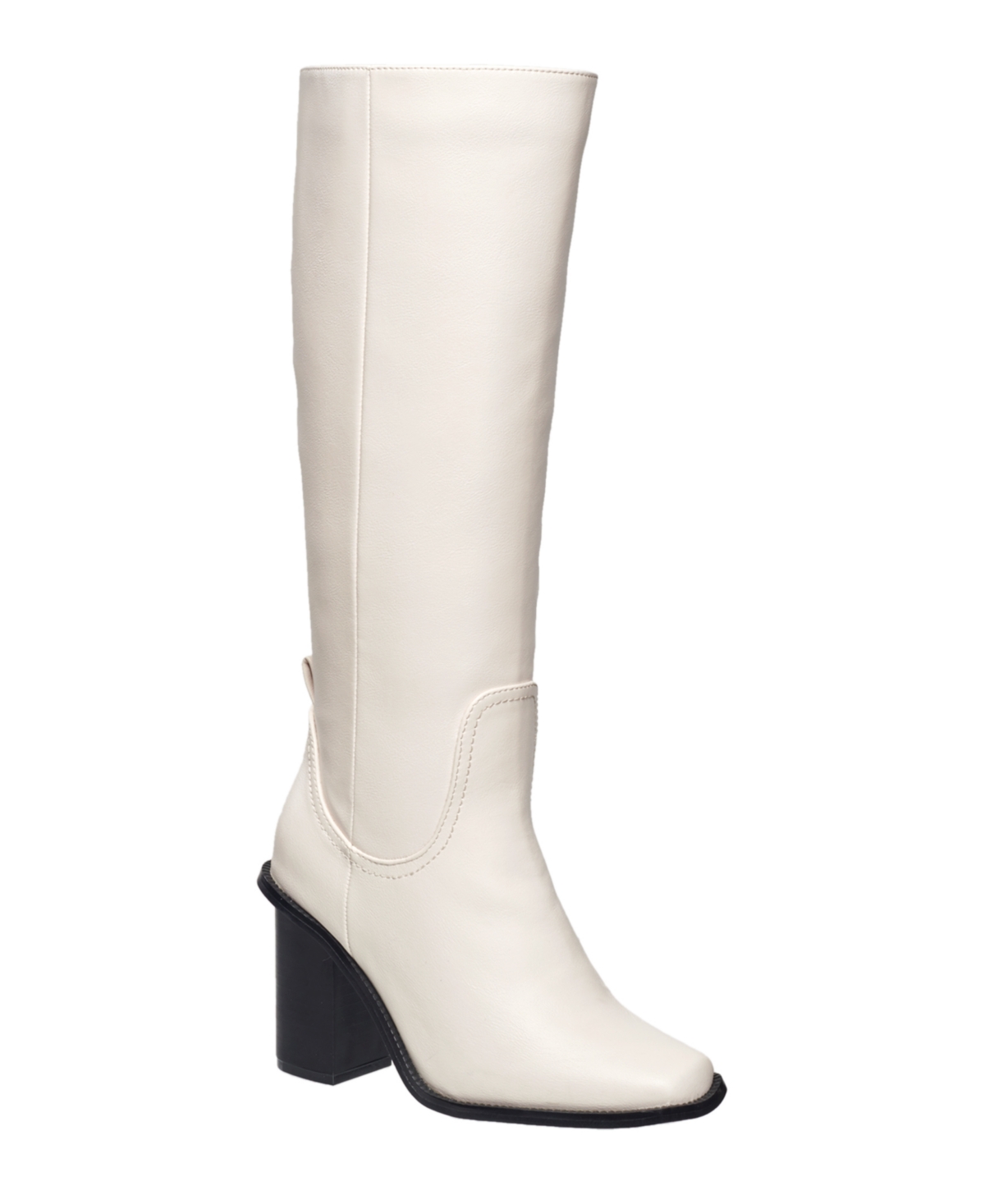 Women's Hailee Knee High Heel Riding Boots - Winter White