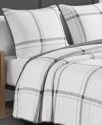 Fleetville Cotton Reversible 3 Piece Quilt Set, King