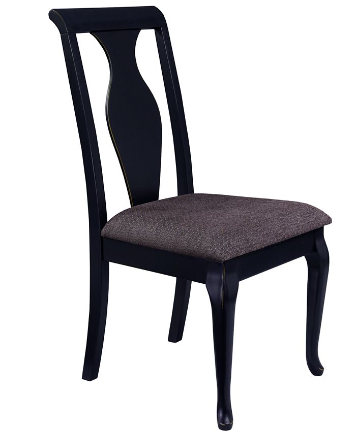 Furniture - Branchville Black Urn Back Side Chair