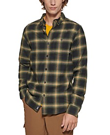 Men's Spruce Creek Regular-Fit Stretch Plaid Flannel Shirt