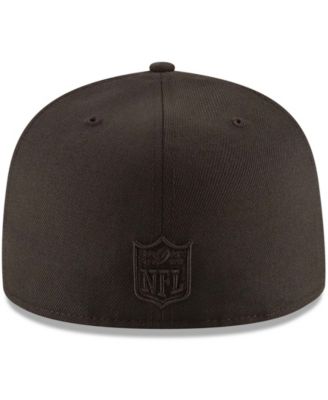 Men's Detroit Lions Black on Black 59FIFTY Fitted Hat