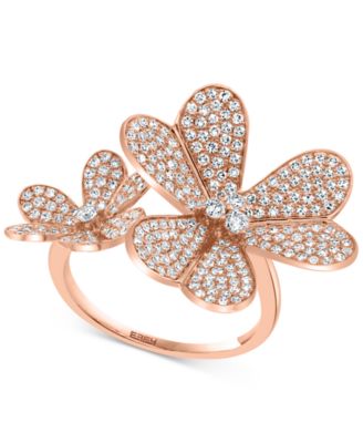 effy diamond flower ring