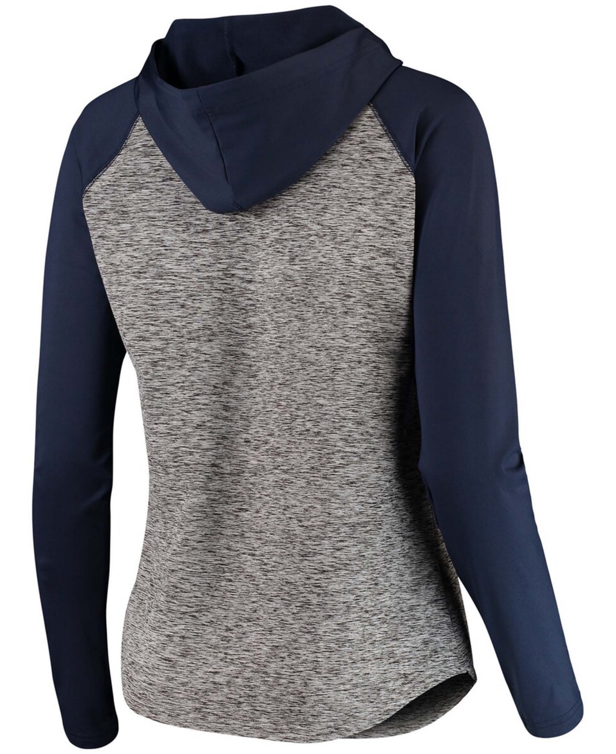 Women's Heathered Gray-Navy Tennessee Titans Championship Ring Pullover Hoodie - Heather Gray-Navy