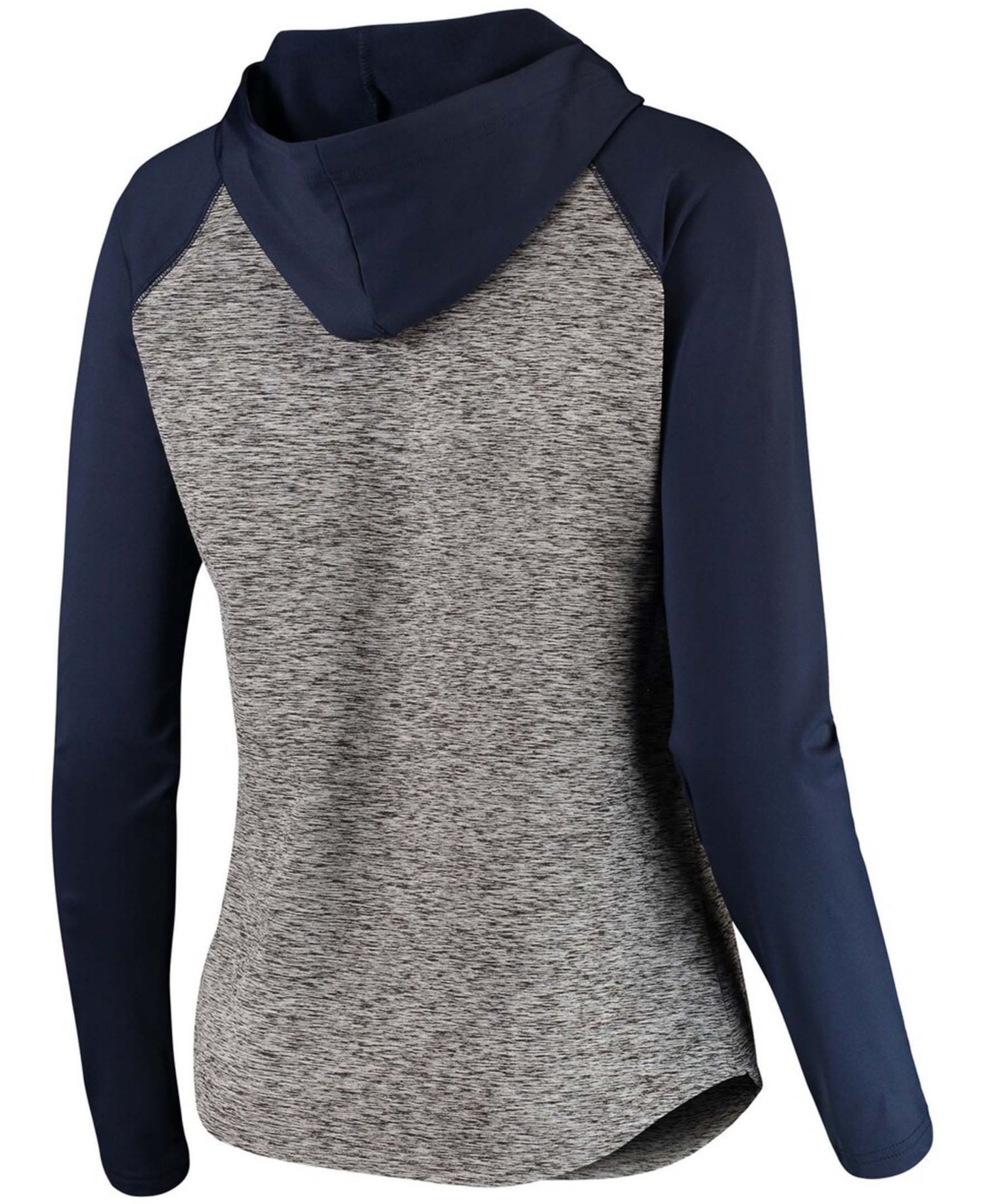 Women's Heathered Gray-Navy Tennessee Titans Championship Ring Pullover Hoodie