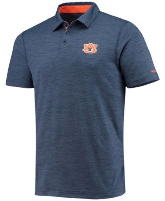 Men's Navy Auburn Tigers Tech Trail Omni-Shade Polo Shirt
