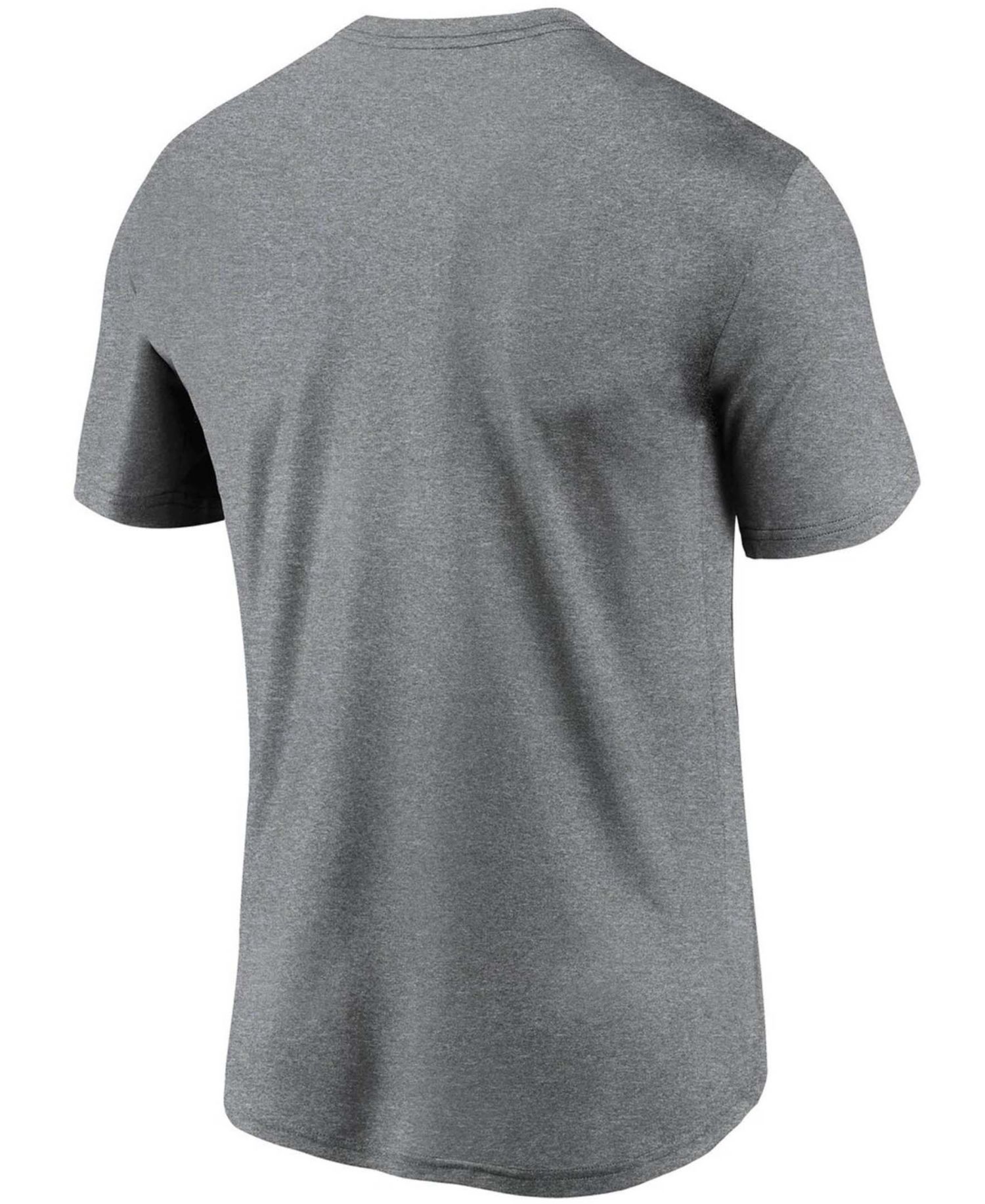 Men's Big and Tall Heathered Charcoal New Orleans Saints Logo Essential Legend Performance T-shirt