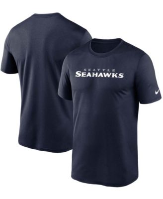 Men's College Navy Seattle Seahawks Wordmark Legend Performance T-shirt