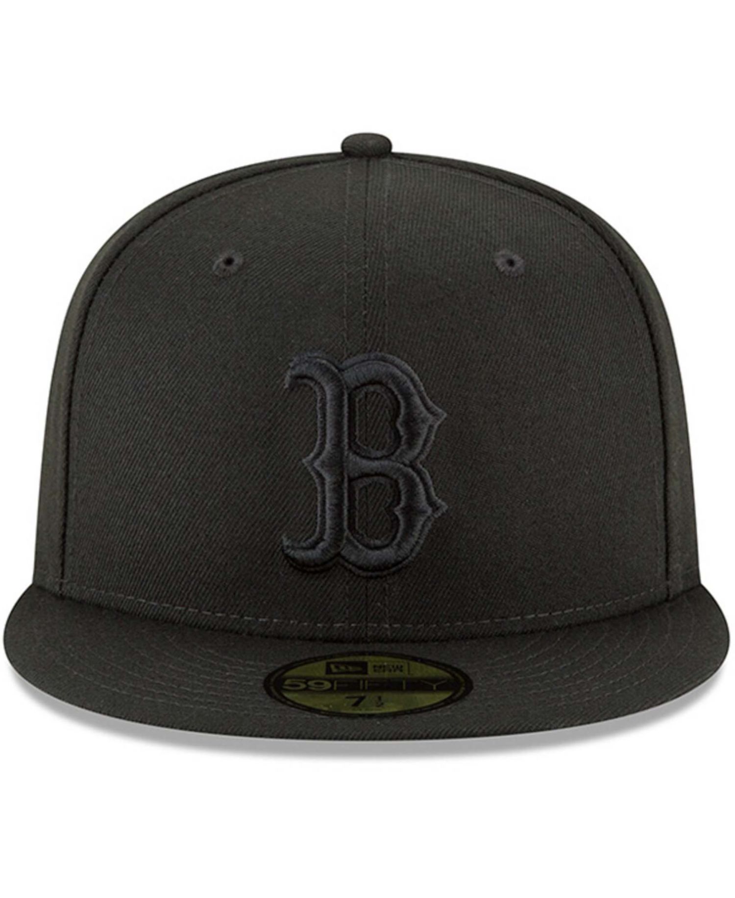 Men's Black Boston Red Sox Primary Logo Basic 59FIFTY Fitted Hat
