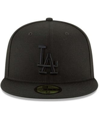 Men's Black Los Angeles Dodgers Primary Logo Basic 59FIFTY Fitted Hat