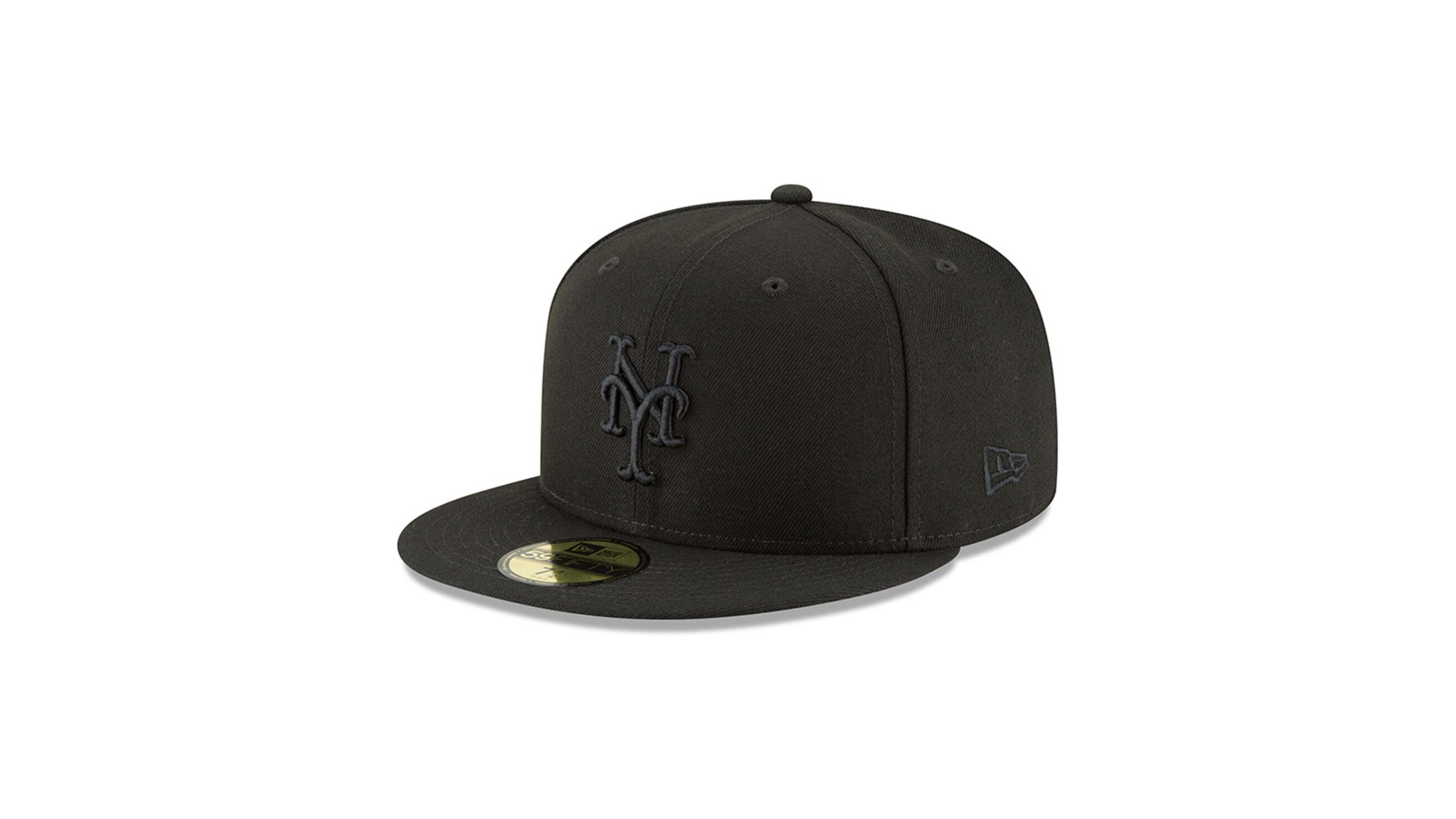 Men's Black New York Mets Primary Logo Basic 59FIFTY Fitted Hat