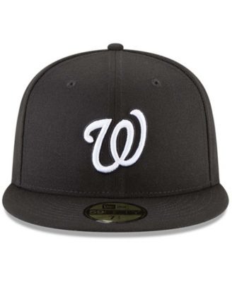 Men's Black Washington Nationals 59FIFTY Fitted Hat