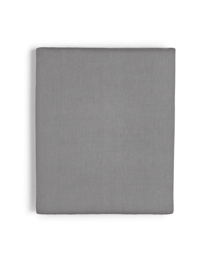 Oake Cotton Tencel Solid 300 Thread Count Fitted Sheet, Full, Created