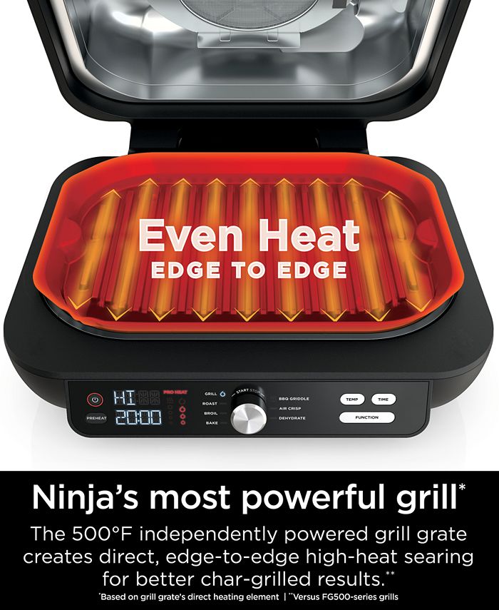 Ninja IG601 Foodi™ XL Pro Indoor Grill & Griddle, 4qt Air Fryer, Roast