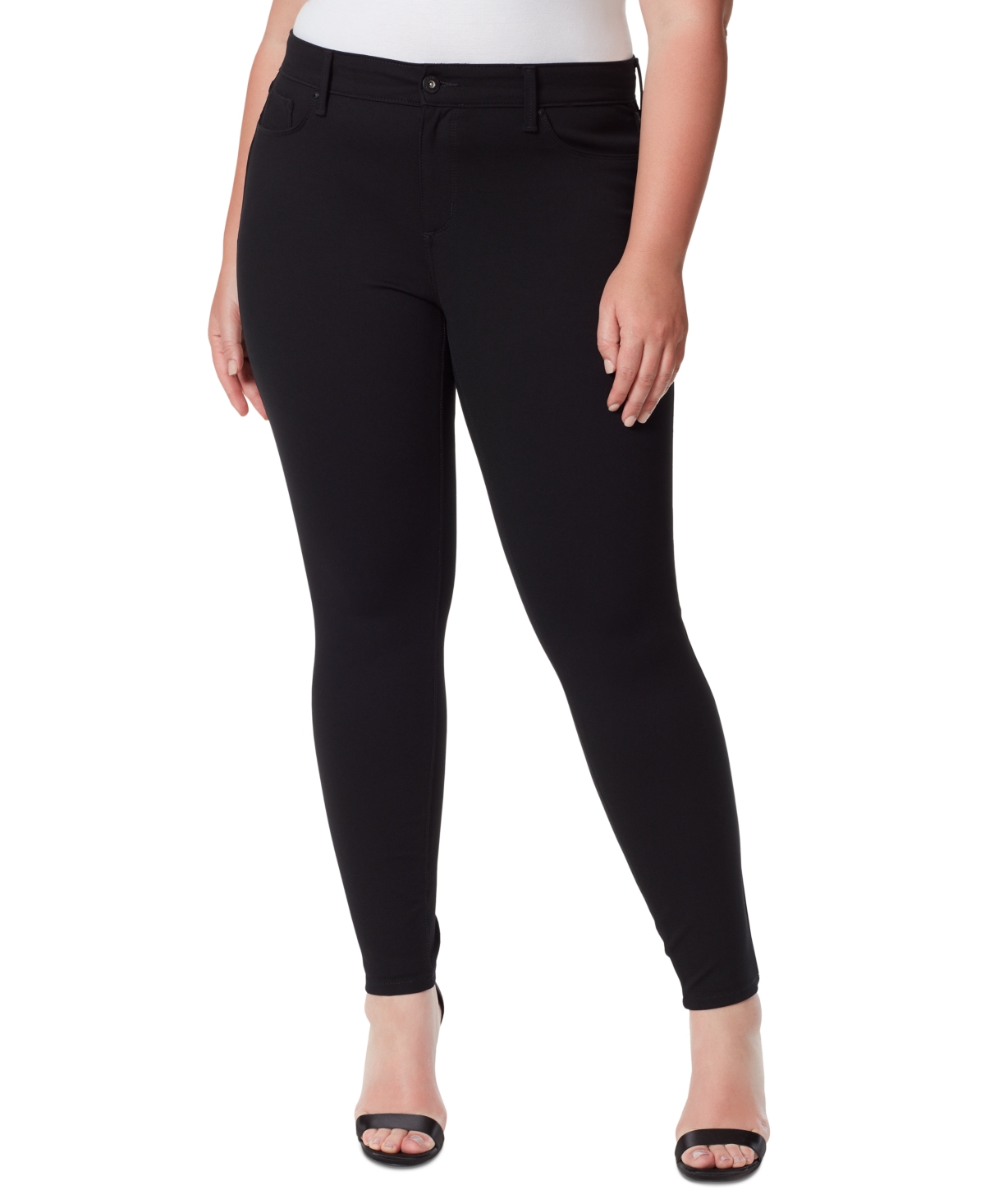 Jessica Simpson Trendy Plus Size Kiss Me Ponté-Knit Skinny Jeans & Reviews  - Jeans - Plus Sizes - Macy's