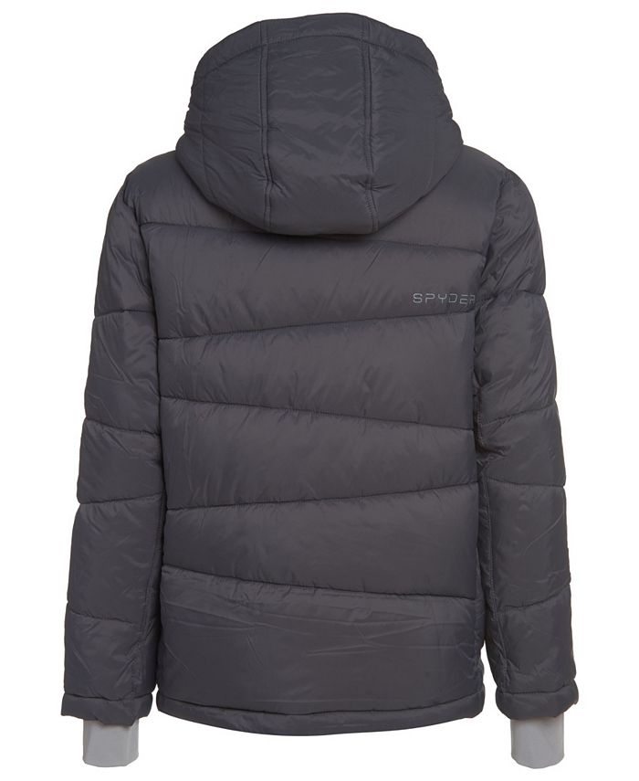 Spyder black nexus sale no cuff puffer jacket