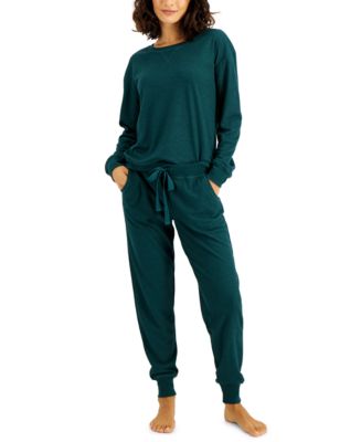 Jenni Solid Waffle-Knit Pajama Set, Created for Macy's & Reviews - All ...