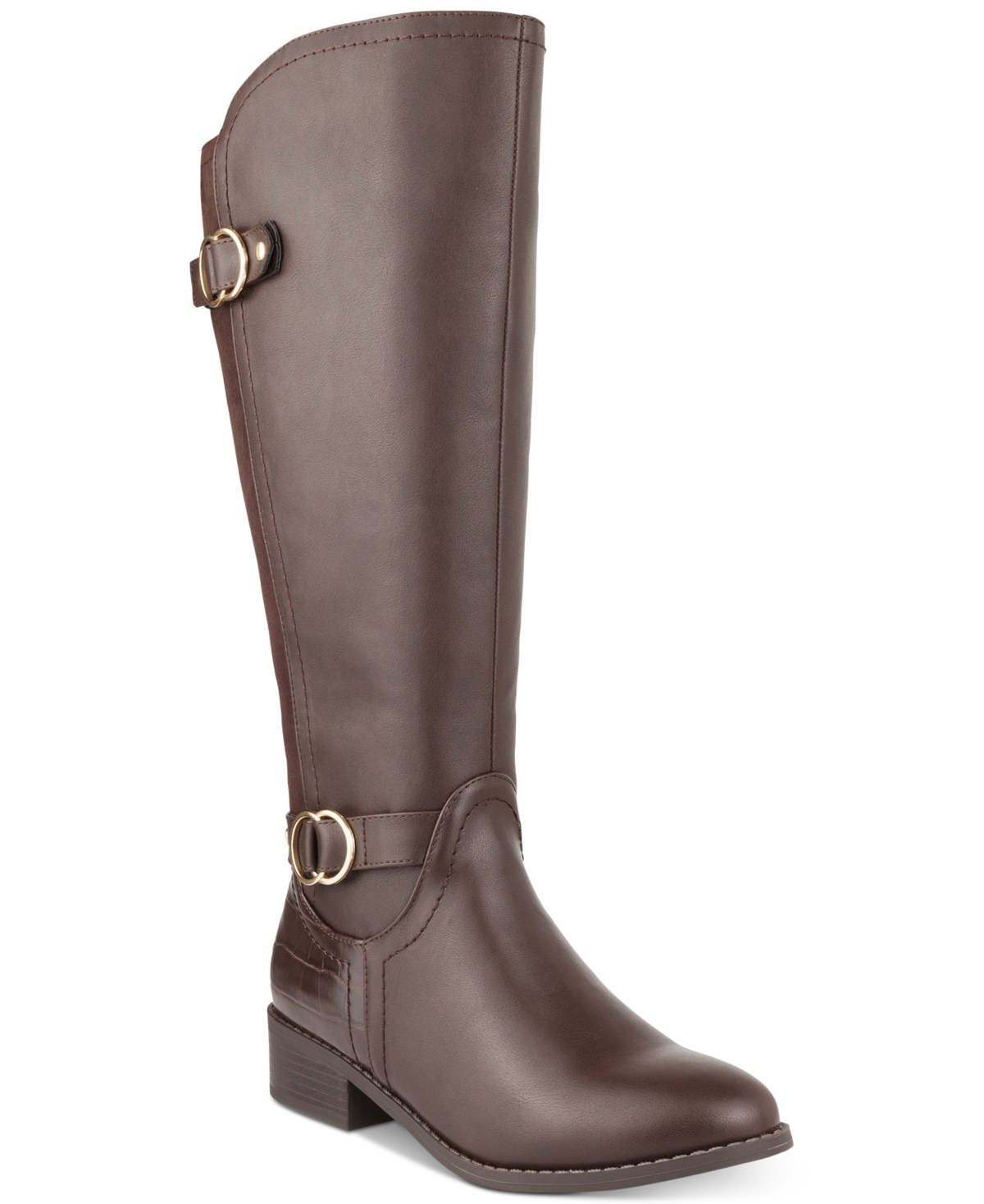 Karen Scott Leandraa Riding Boots Created for Macy s Women s Shoes Smart Closet