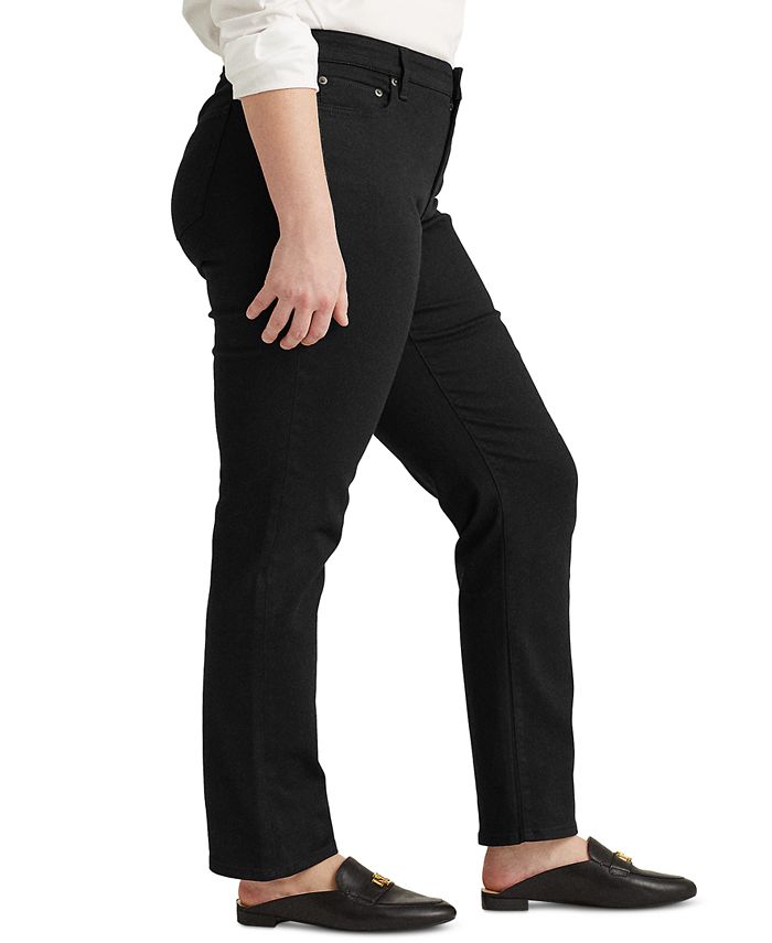 Lauren Ralph Lauren PlusSize MidRise Straight Jeans Macy's