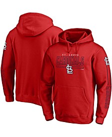 Men's Red St. Louis Cardinals Team Front Line Pullover Hoodie
