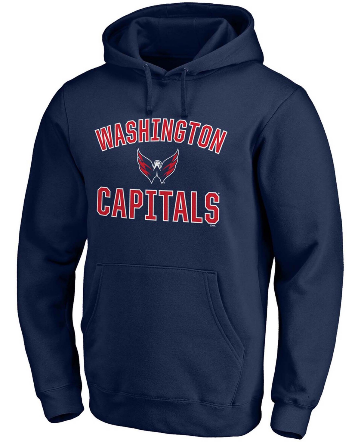 Men's Navy Washington Capitals Team Victory Arch Pullover Hoodie