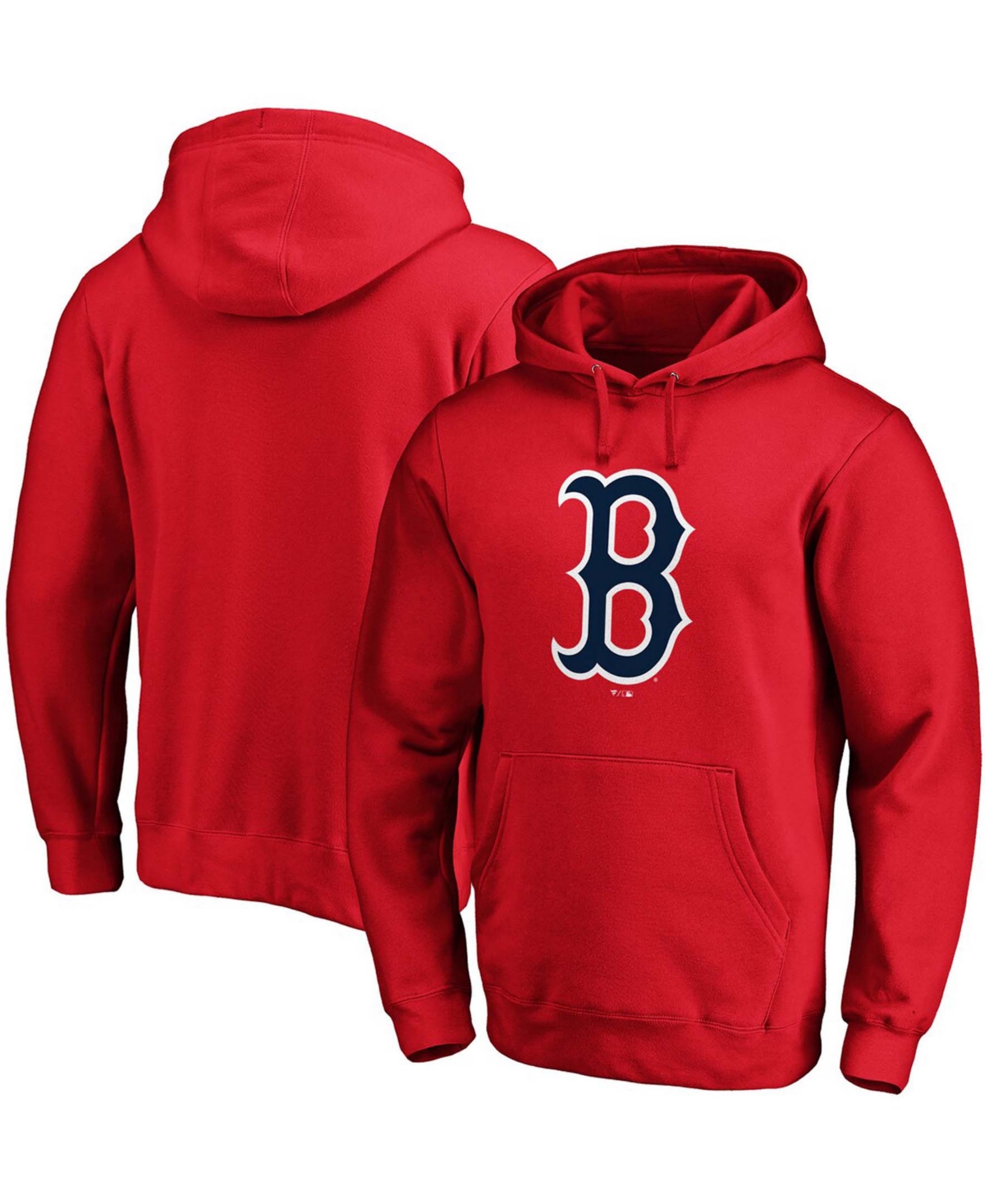 Men's Red Boston Red Sox Official Logo Pullover Hoodie - Red