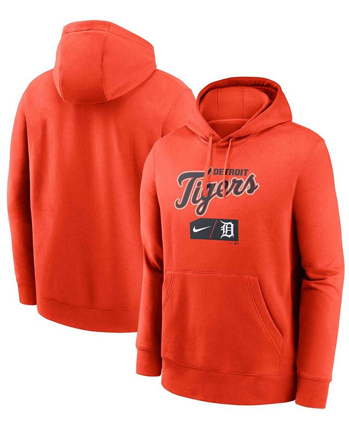 Nike Men's Orange Detroit Tigers Team Lettering Club Pullover Hoodie -  Macy's