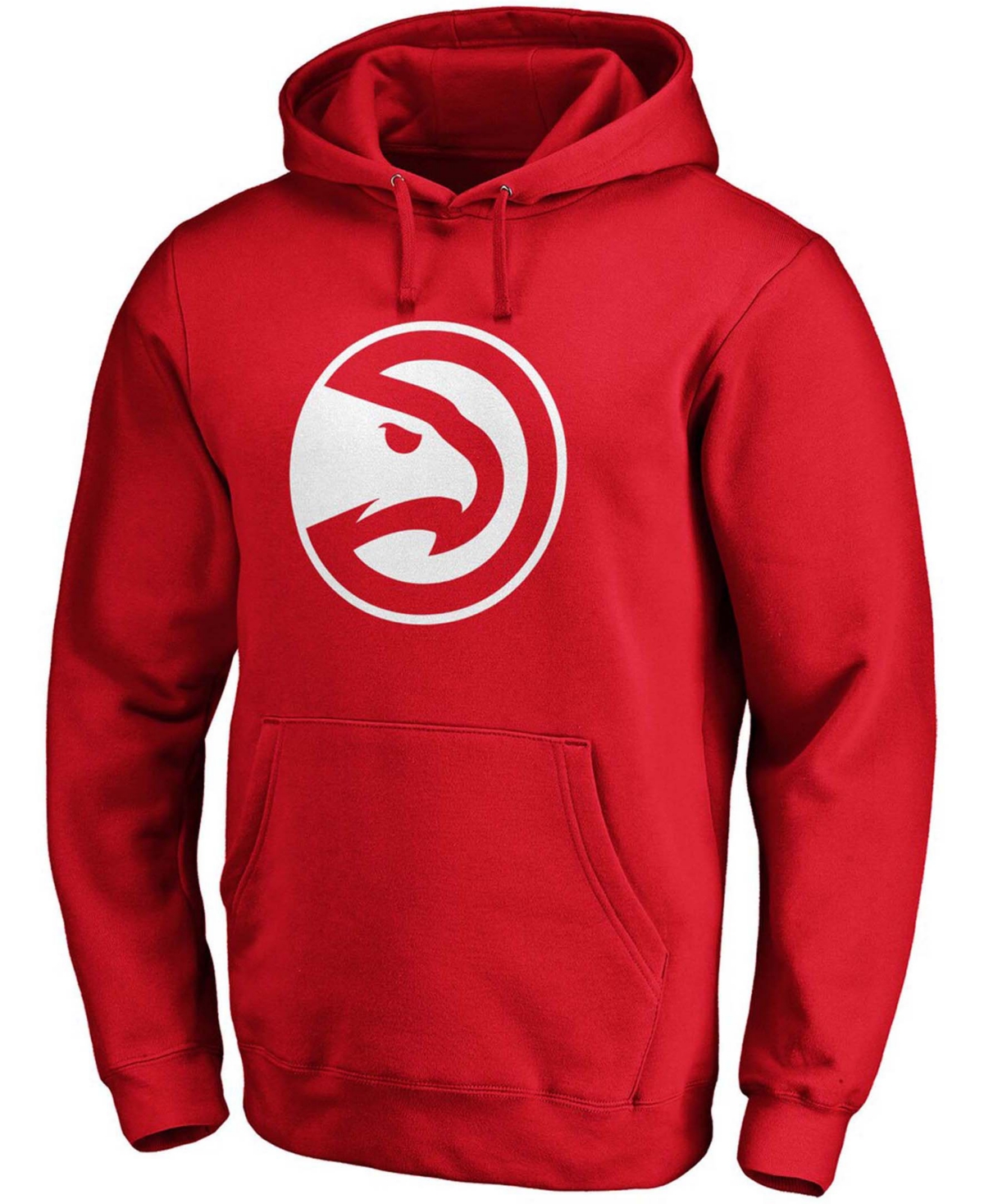Shop Fanatics Men's Red Atlanta Hawks Primary Team Logo Pullover Hoodie