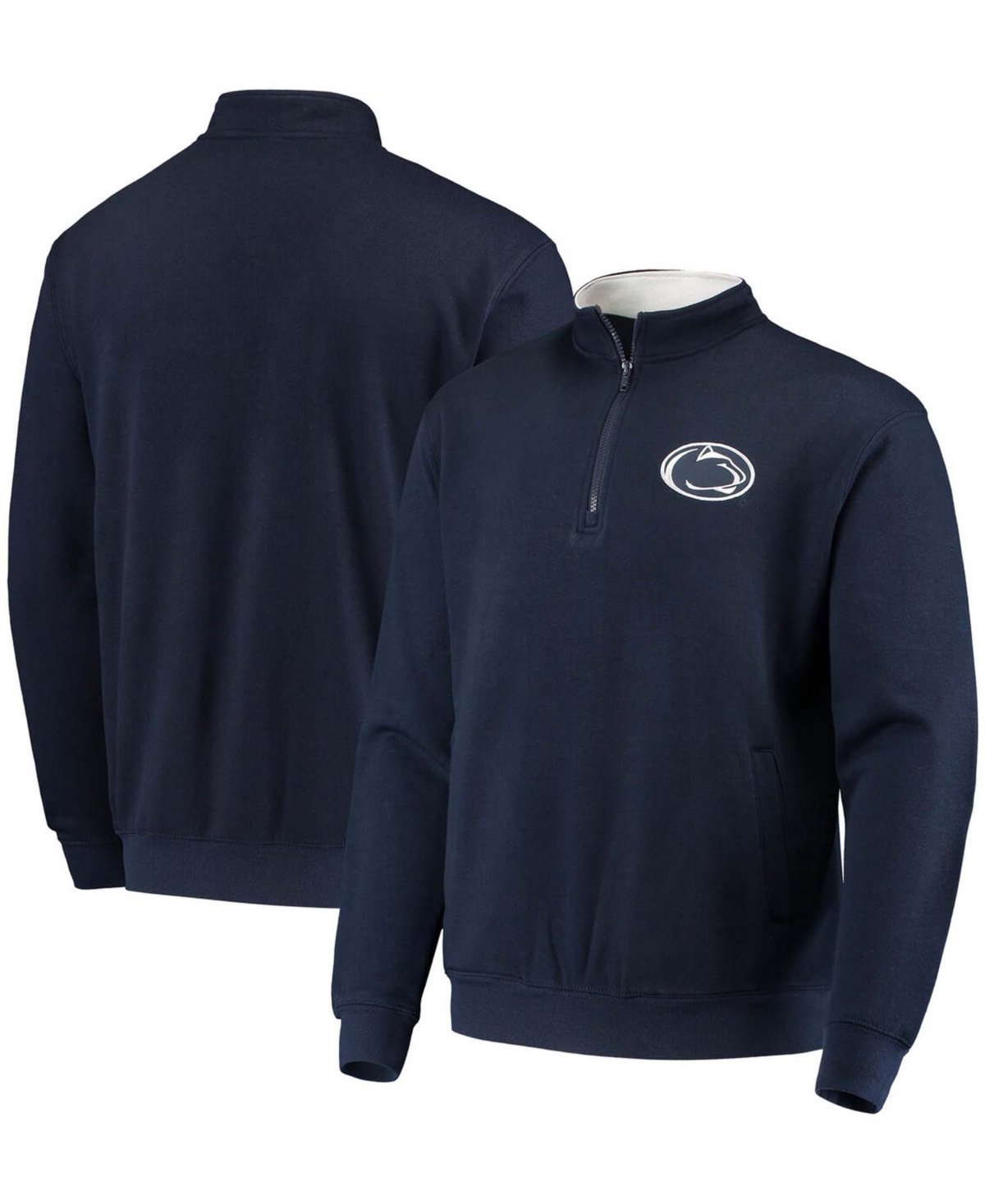 Men's Navy Penn State Nittany Lions Tortugas Logo Quarter-Zip Jacket - Navy