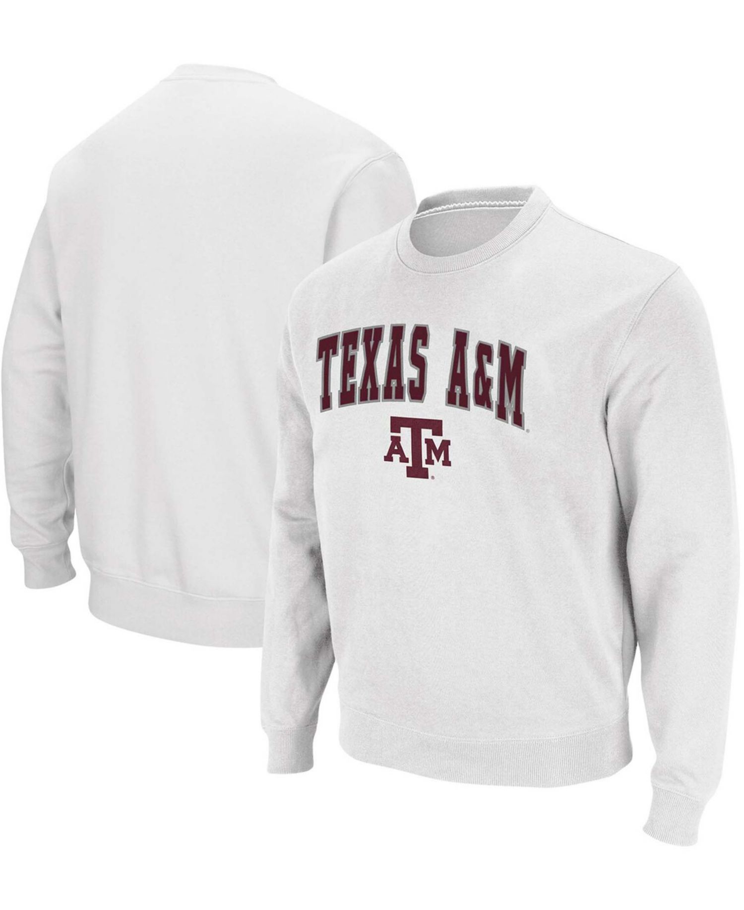 Men's Texas A&M Aggies Arch Logo Crew Neck Sweatshirt
