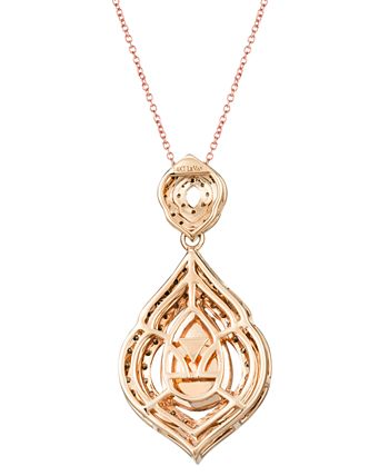 Le Vian - Neopolitan Opal (1-1/2 ct. t.w.) & Diamond (1 ct. t.w.) Pendant Necklace in 14k Rose Gold