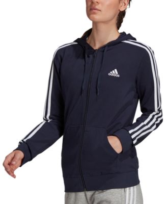 macys adidas track jacket women's