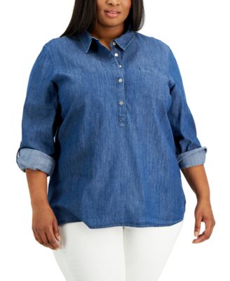 tommy hilfiger plus size shirts 