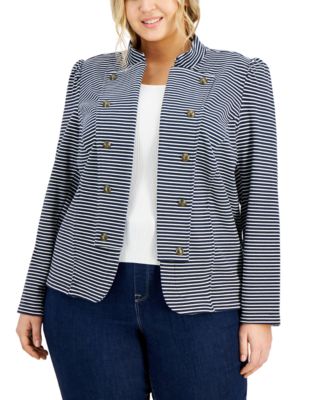 tommy hilfiger plus size blazer