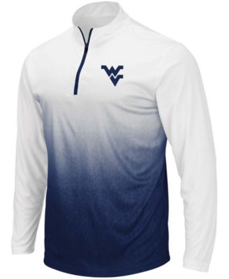 Men's Navy West Virginia Mountaineers Magic Team Logo Quarter-Zip Jacket