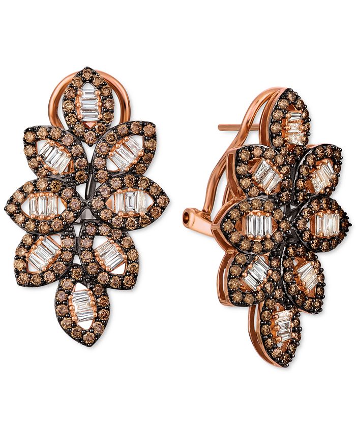 Macy's chocolate diamond earrings on sale