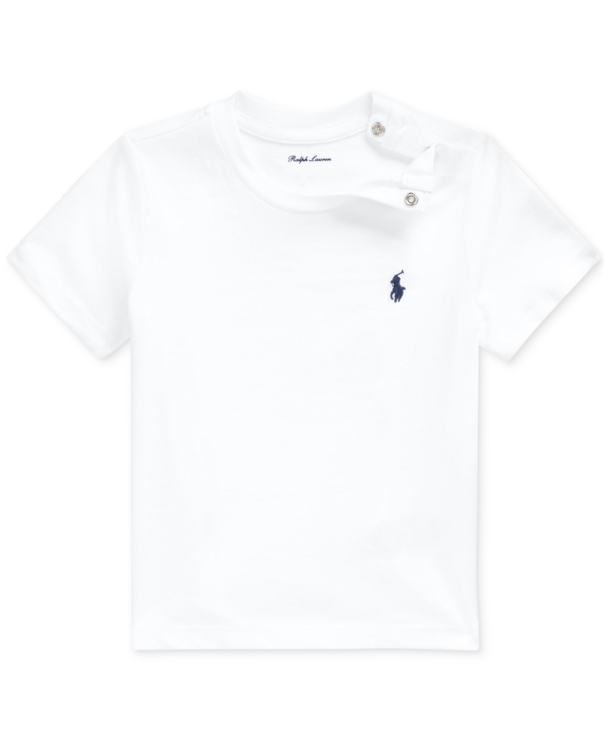 Polo Ralph Lauren Baby Boys Cotton Crewneck Embroidered Pony T-shirt In White