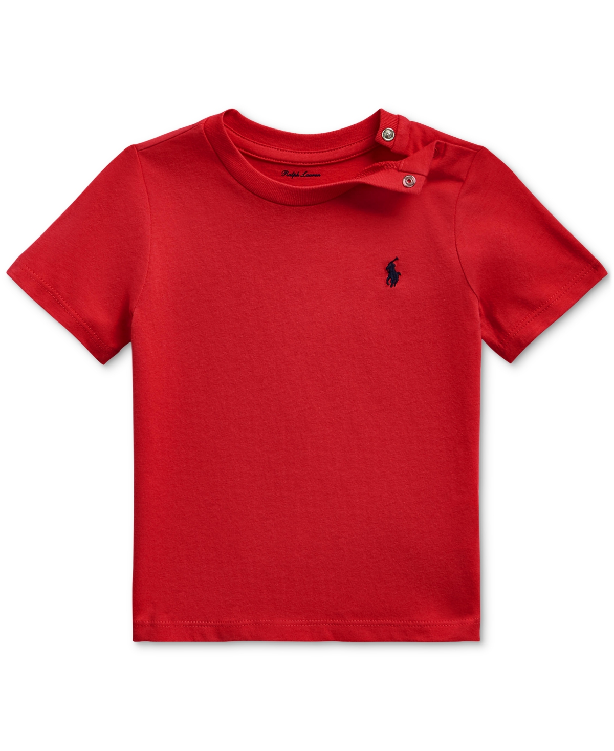 Polo Ralph Lauren Baby Boys Cotton Crewneck Embroidered Pony T-shirt In Red