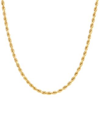 10k gold rope chain 22 inch