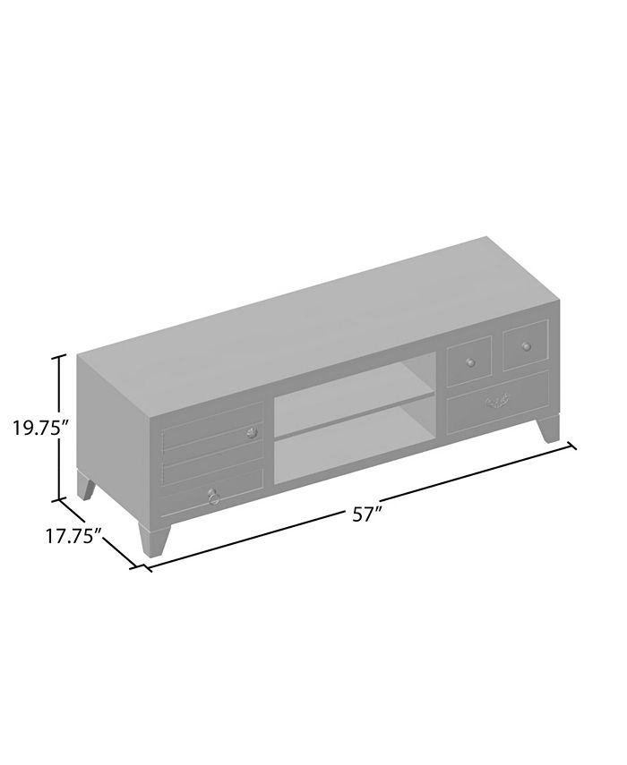 Furniture of America Stephano Multi-Storage TV Console - Macy's