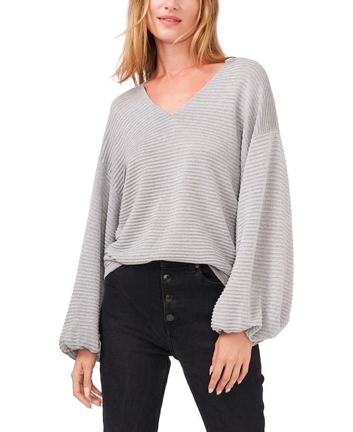 1 state top bubble sleeve sweater