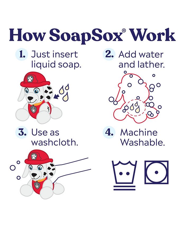 SoapSox Paw Patrol Marshall Bath Toy Sponge Macy's